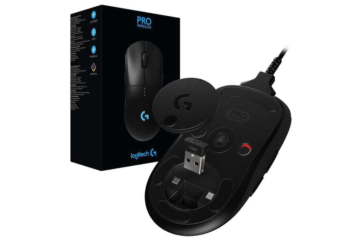 Logitech G PRO Wireless Optical Gaming outlet Mouse with RGB Lighting in Black